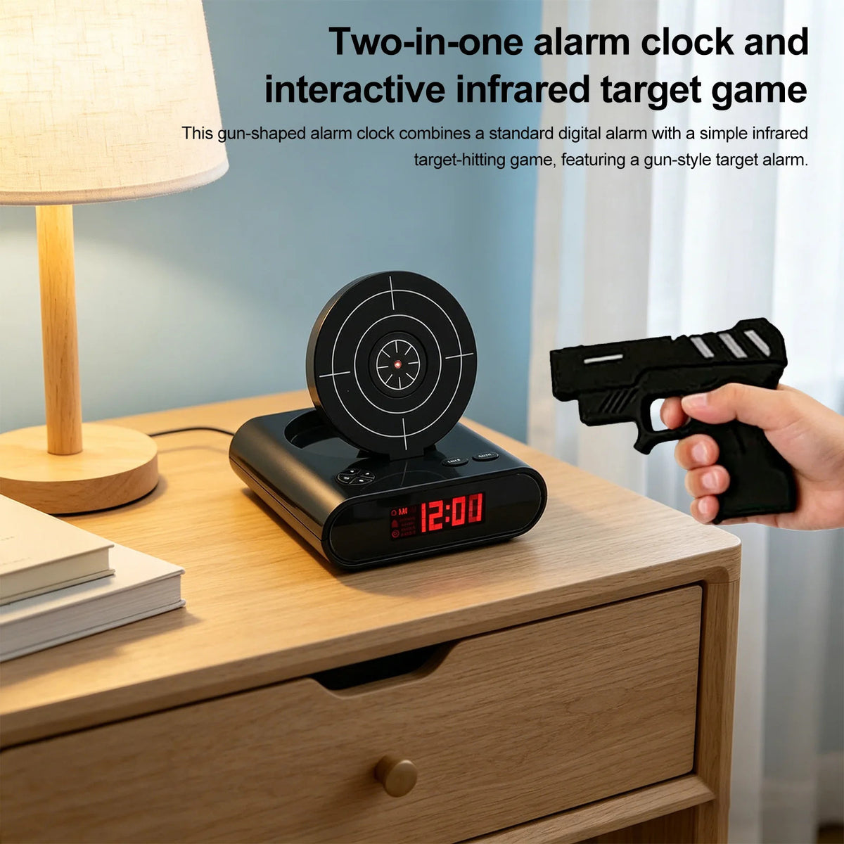 AimWake™ Interactive Target Alarm Clock for Heavy Sleepers