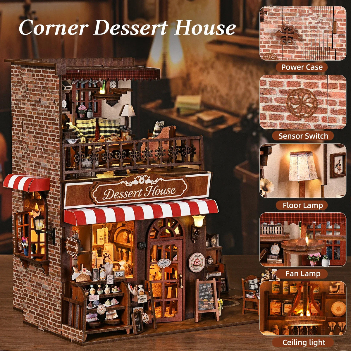 Nookoria™ Cozy Cake Shop Book Nook Kit
